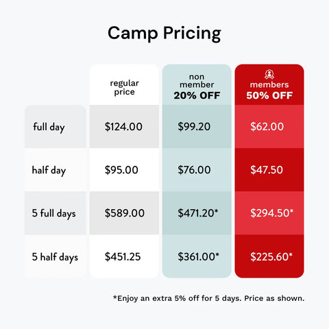 Summer Break Camp | Full Day | 9-4pm