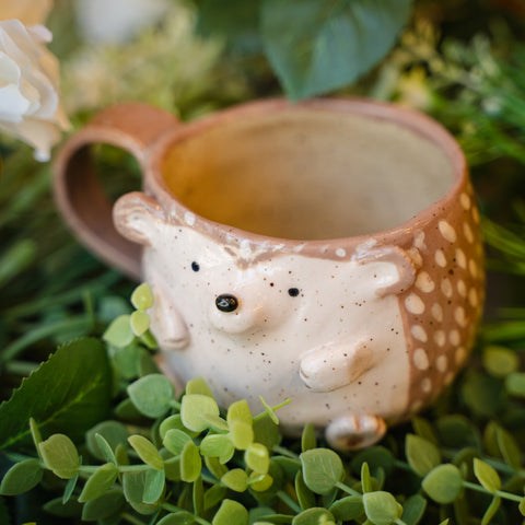 october | hedgehog mug