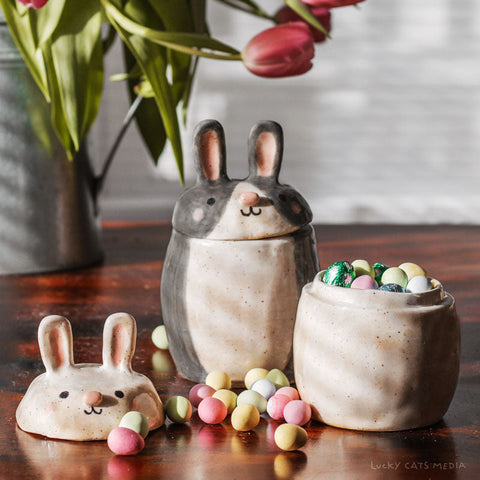 april | bunny jar