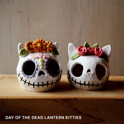 Day of the Dead Lantern Kitties