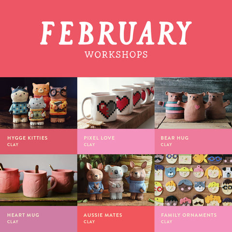 february workshops ♥️