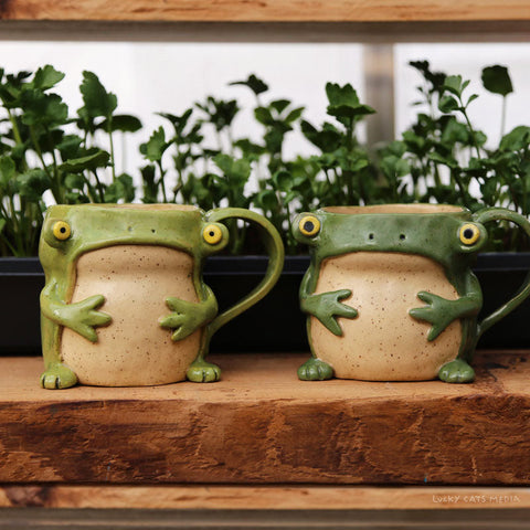 april | froggie mug