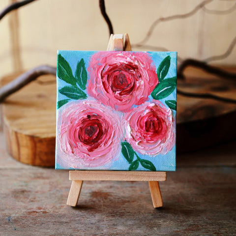 May | Mom Mini Roses Canvas