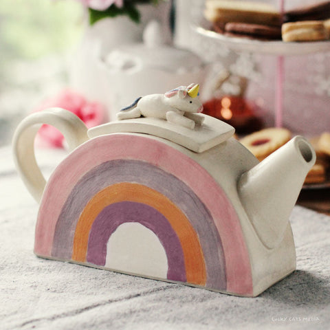 march | rainbow & unicorn teapot 🫖 🦄